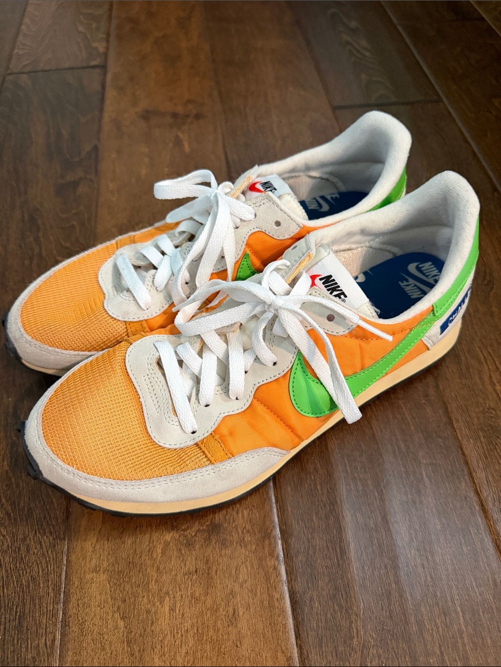 Men’s Nike Challenger OG Orange & Green Retro Low-Top Sneakers